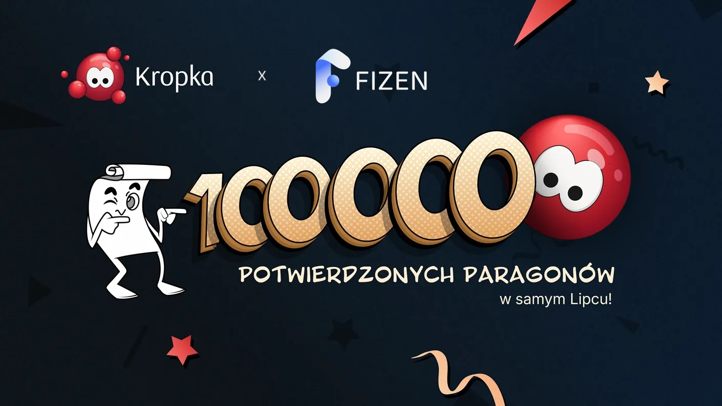 Fizen w loterii Kropka od PKO: open banking weryfikujący 100 tysięcy paragonów miesięcznie